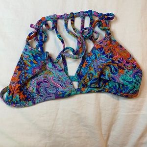 Multi colored bikini top